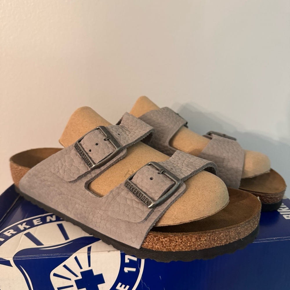 Birkenstock Men’s Arizona Nubuck Leather Sandals